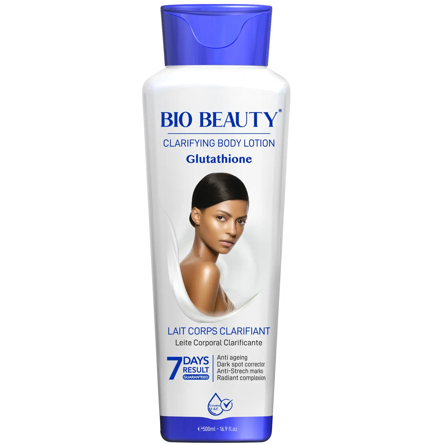 Bio beauty clarifying body lotion with glutathione
