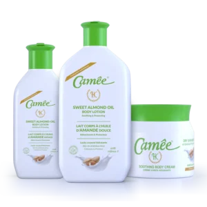 camee body lotion with sweet almond oil