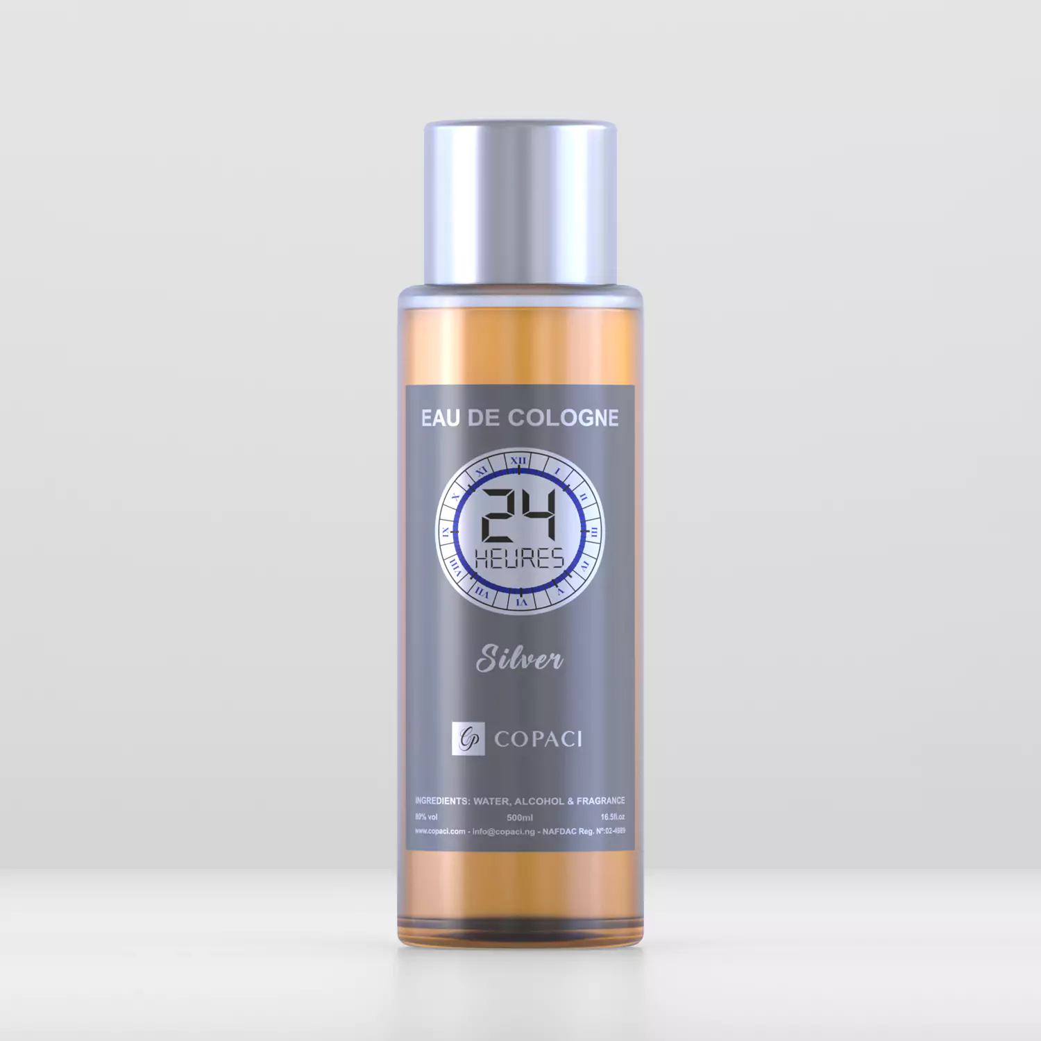 24 Heures silver cologne 500ml and 1 litre
