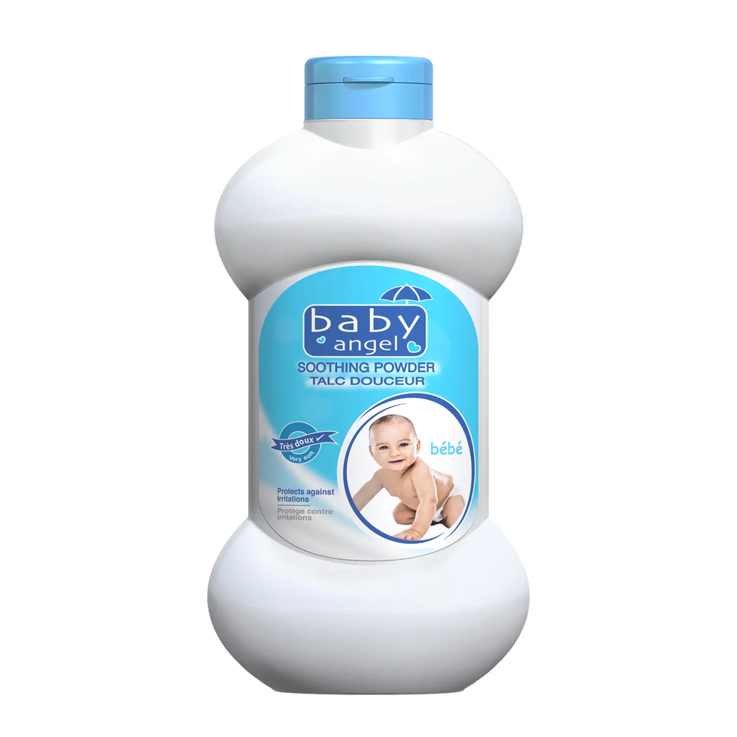 baby angel blue talcum powder